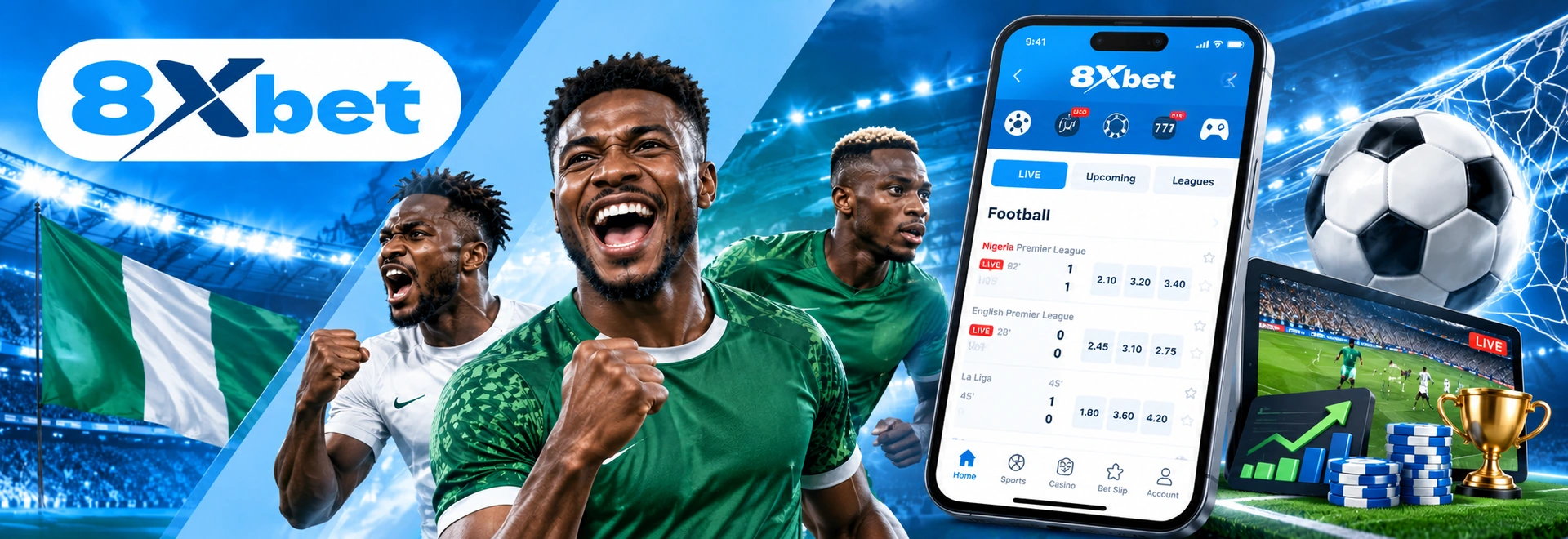 8xbet Sports Betting Nigeria – Football Betting, Odds & Markets